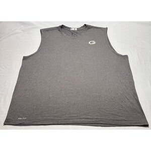 Green Bay Packers Team Issued Nike Team Tank Top Sleeveless Dri Fit NFL *READ